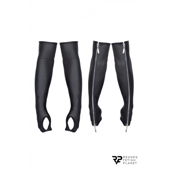 Gants longs en wetlook avec fermetures éclair - Regnes 2